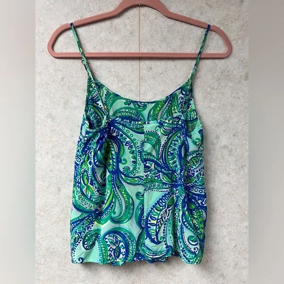 Lilly Pulitzer Silk Bamboo Skye Camisole Tank Top Womens XS - Picture 3 of 9